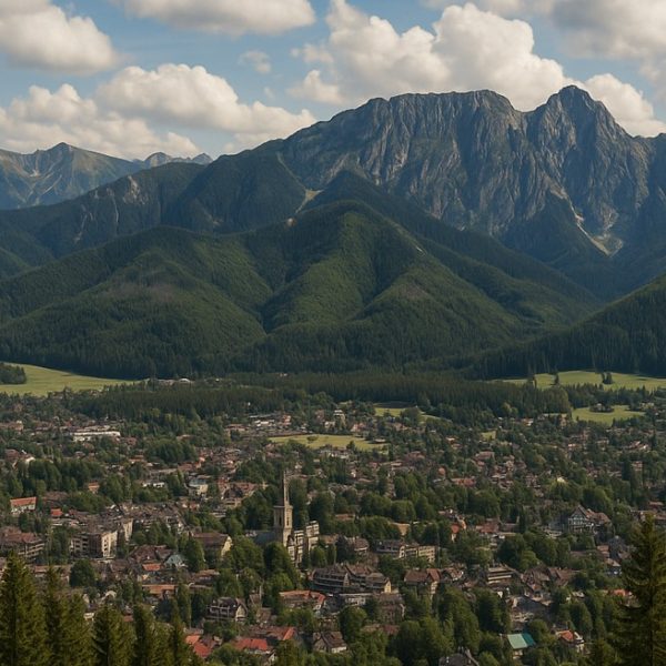 widok z gubałówki na zakopane gdzie geotester wykonuje bardzo dużo operatów wodnopranych